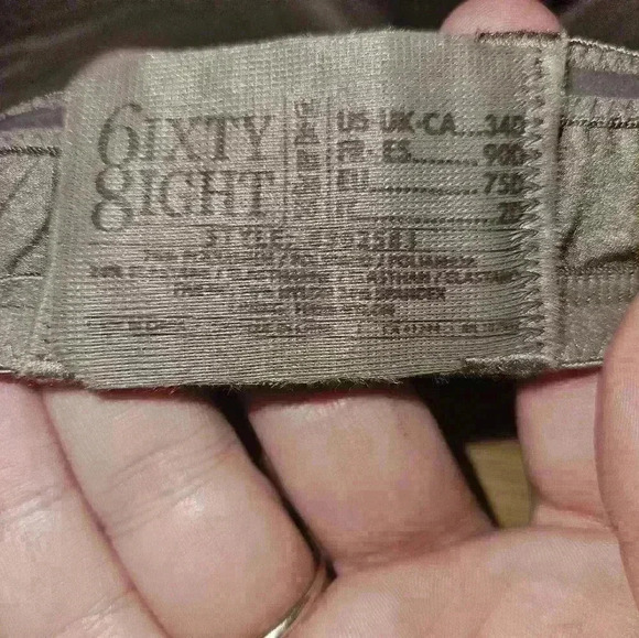 6ixty 8ight Womans Chocolate Bra Size 34D - Picture 7 of 9